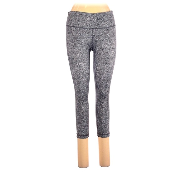lululemon athletica Pants - lululemon athletica women’s crop leggings speckled Black/white/gray